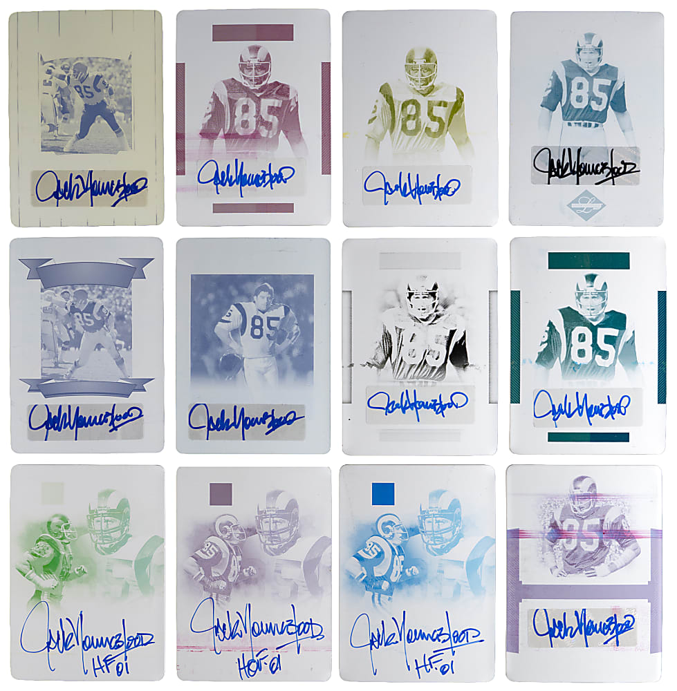 Jack Youngblood #1/1 Signed Printing Plate Collection (31) with Complete/Near Runs