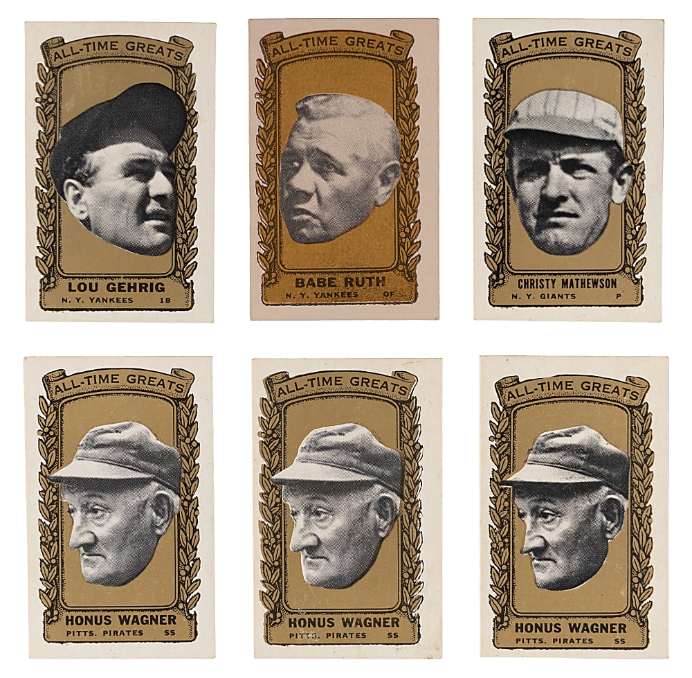 1963 Bazooka All-Time Greats Collection (20) with (3) Wagner, Gehrig & Ruth