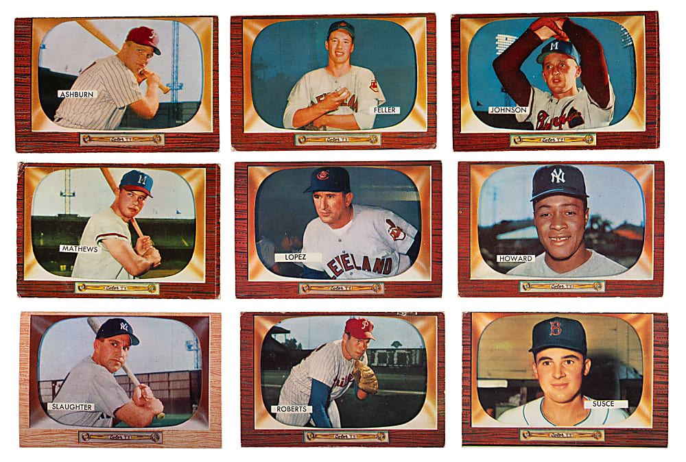 1955 Bowman Near Complete Set (319/320) Plus (2) Variations - (321) Total Cards