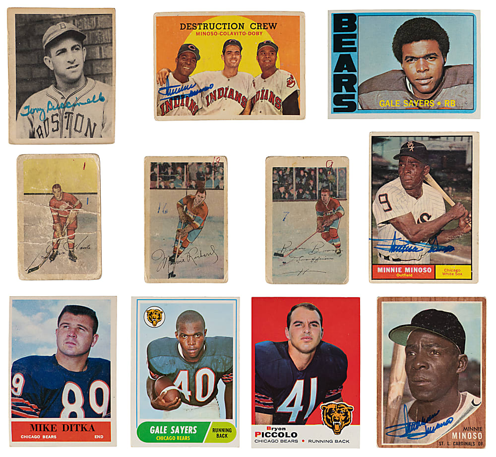 1939-1990 Multi-Sport Collection (50) with 1952-1953 Parkhurst Howe & (8) Signed
