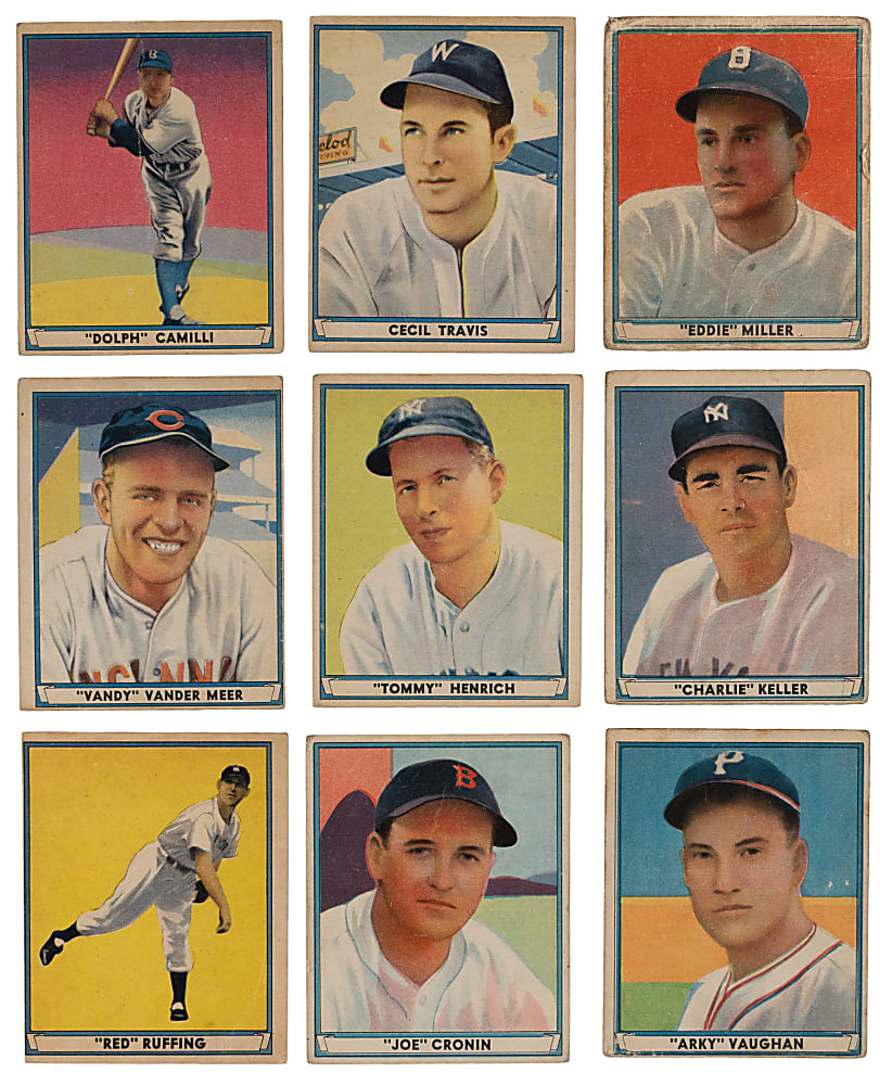 1941 Play Ball Near Complete Set (67/72) with (10) Hall of Famers