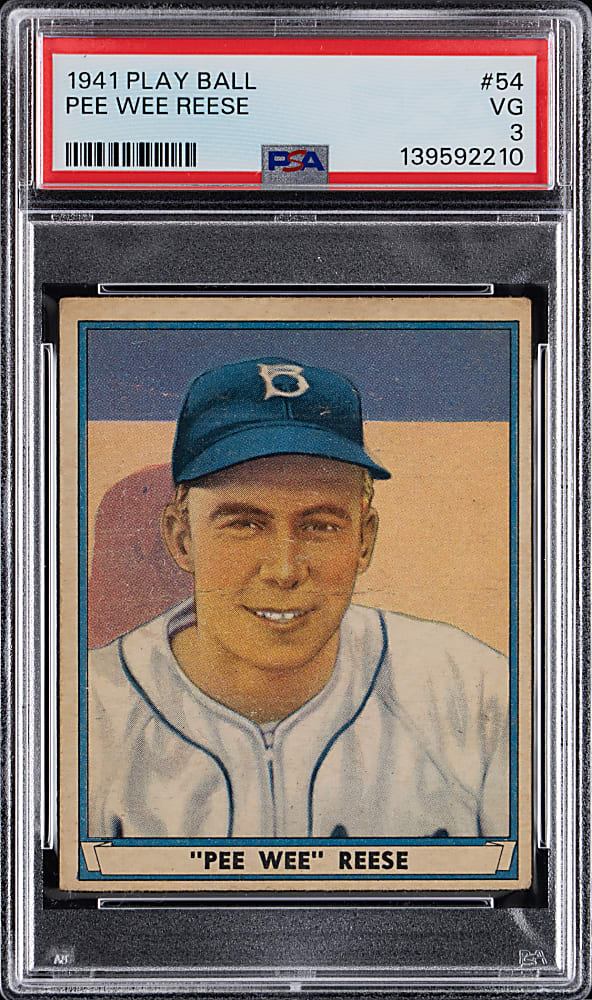 1941 Play Ball  #54 Pee Wee Reese Rookie PSA VG 3