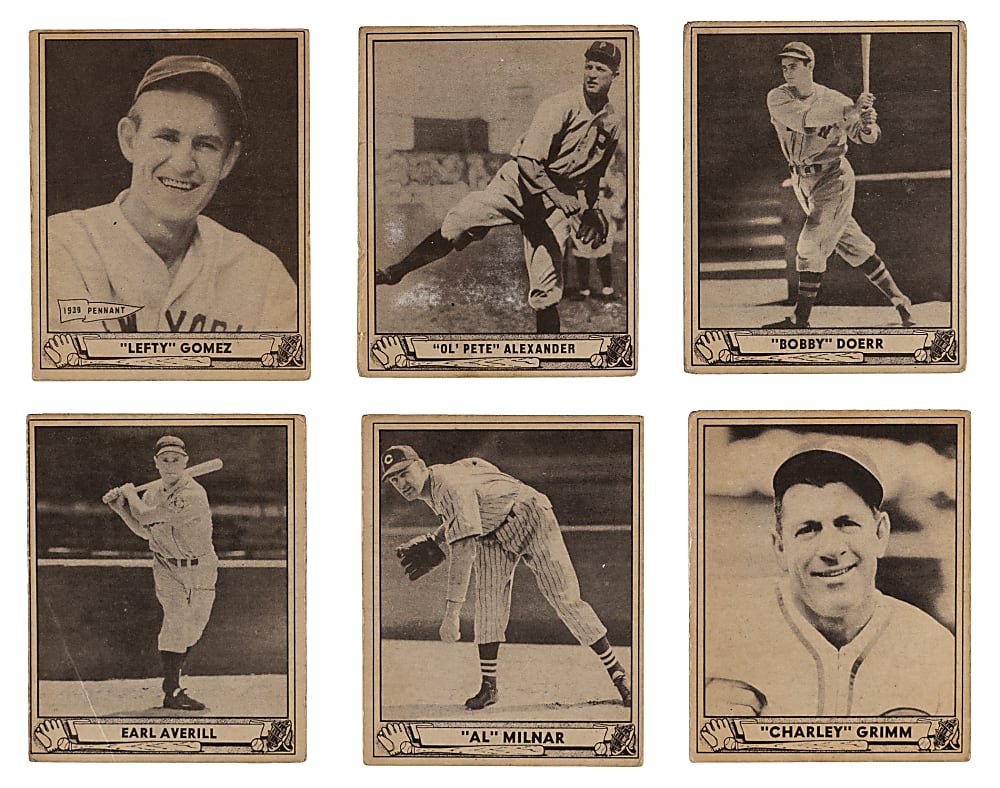 1940 Play Ball Starter Set (62) with (3) SGC Graded Hall of Famers & Stars