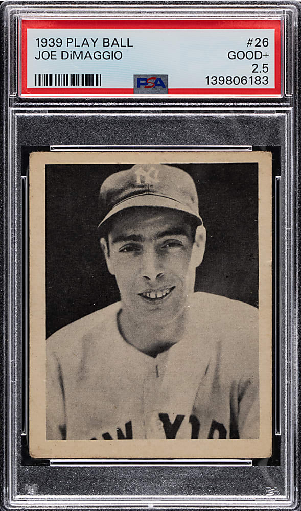 1939 Play Ball #26 Joe DiMaggio PSA GOOD+ 2.5