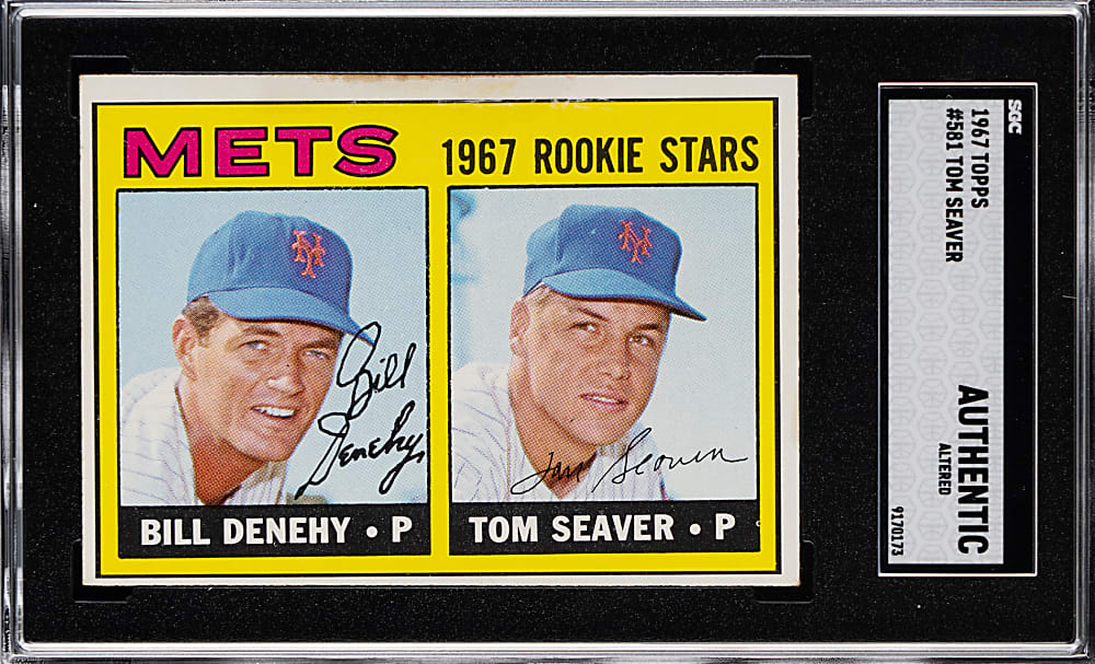 1967 Topps #581 Tom Seaver Rookie SGC Authentic-Altered