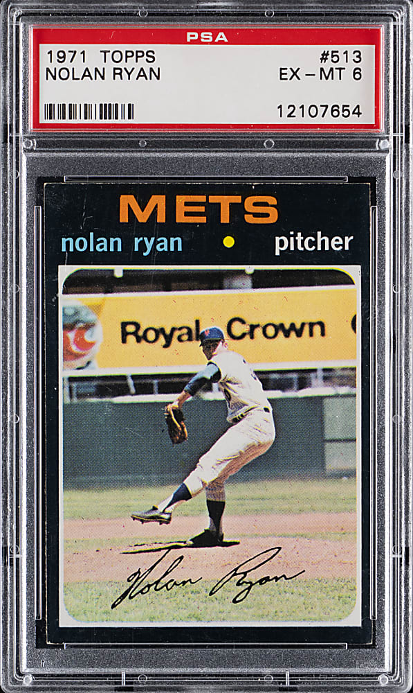 1971 Topps #513 Nolan Ryan PSA EX-MT 6
