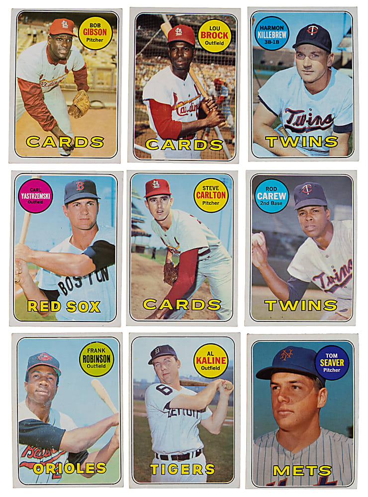 1969 Topps Complete Set (664) with Clean #533 Nolan Ryan