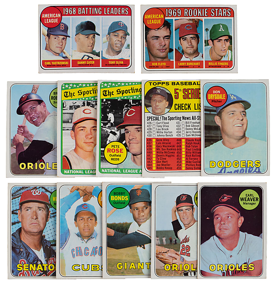 1969 Topps Complete Set (664) with Clean #533 Nolan Ryan