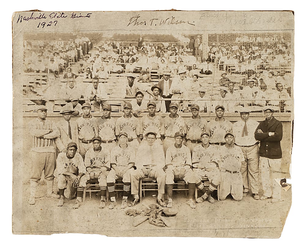 1927 Nashville Elite Giants (Negro League Dixie Champions) Original Photograph with Tom Wilson