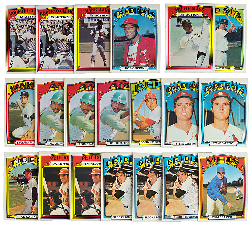 1972 Topps Collection (1,500+) with (150+) Hall of Famers - Loaded!