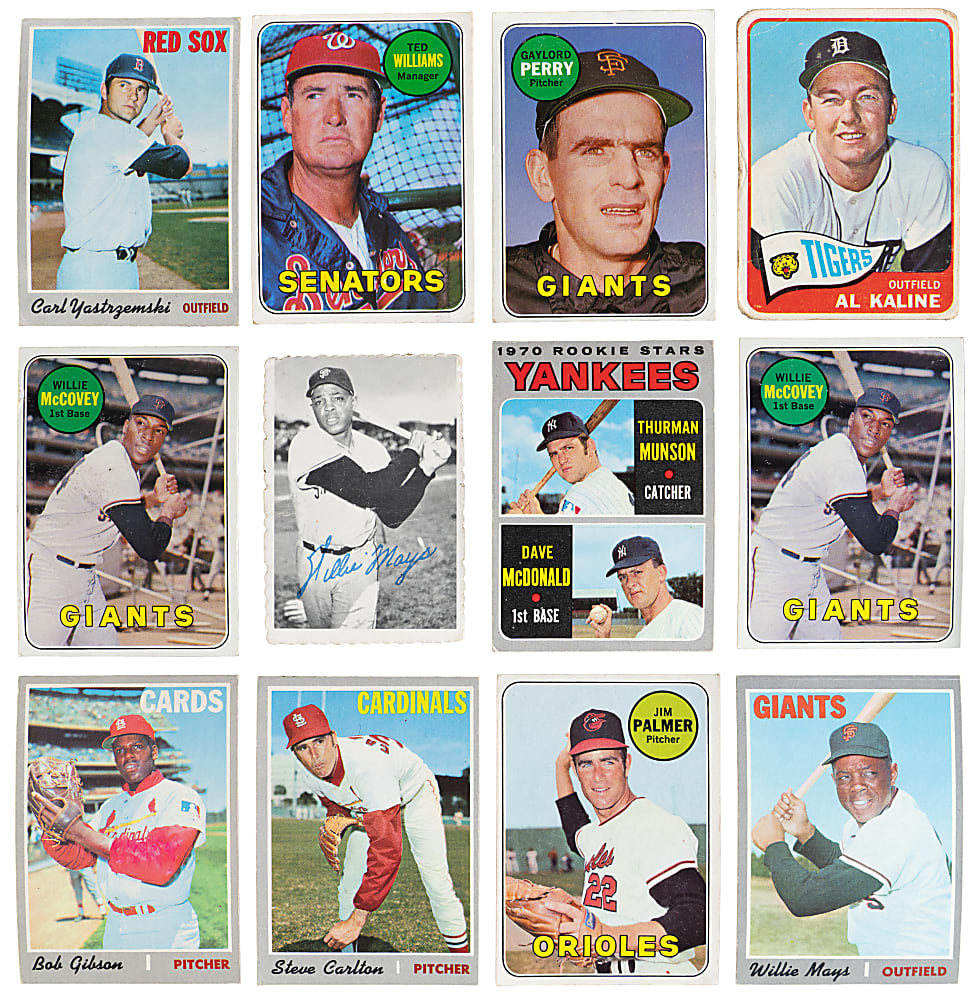 1965-1971 Topps Shoebox Collection (400+) with (40+) Hall of Famers & (9) 1969 Topps White Letter Variations