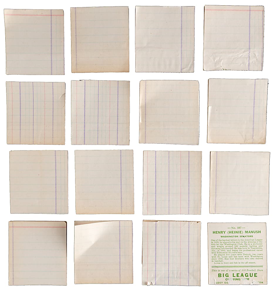 1933 Goudey Starter Set (108/240) with (24) Hall of Famers Including (2) Hornsby, Dean & Ott