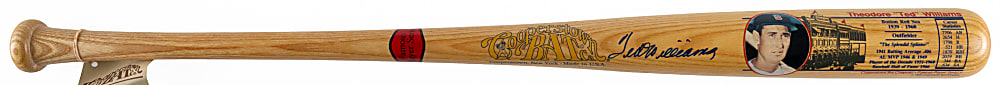 Ted Williams Signed Cooperstown Bat Co. Famous Player Series Bat