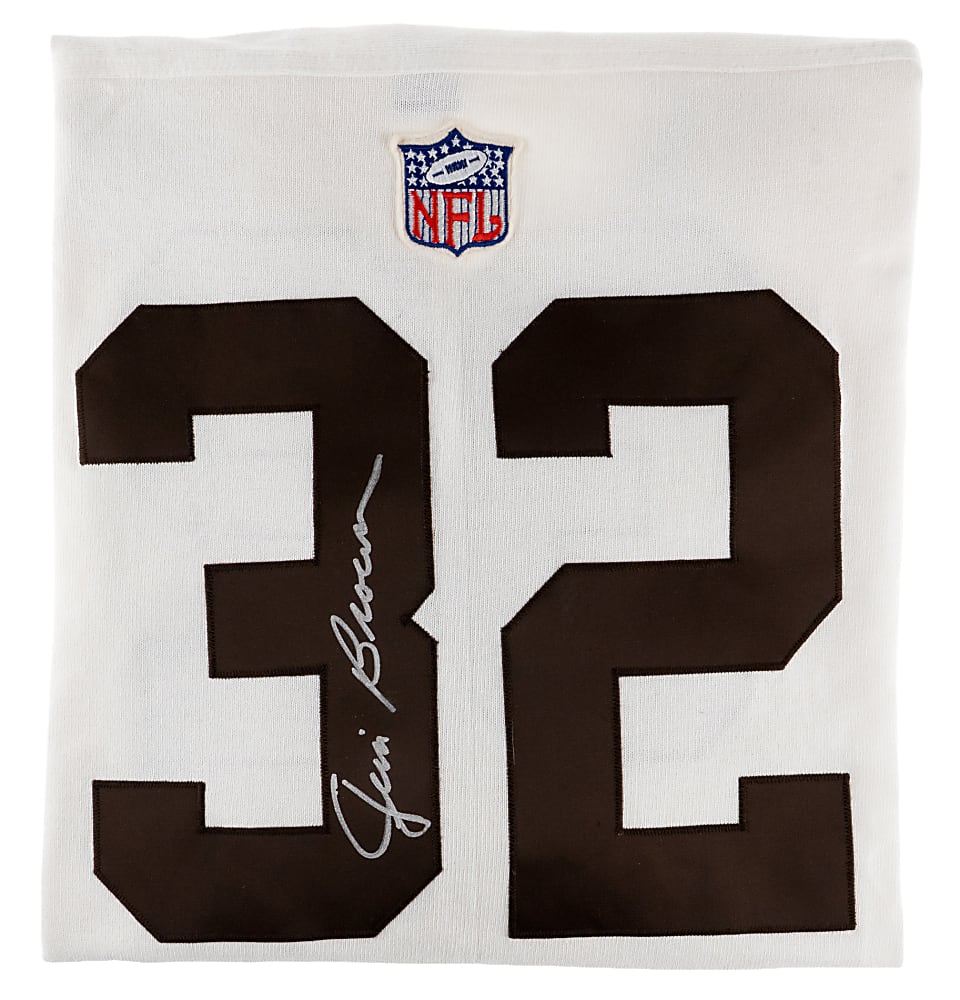 Jim Brown Signed Champion Throwback Jersey