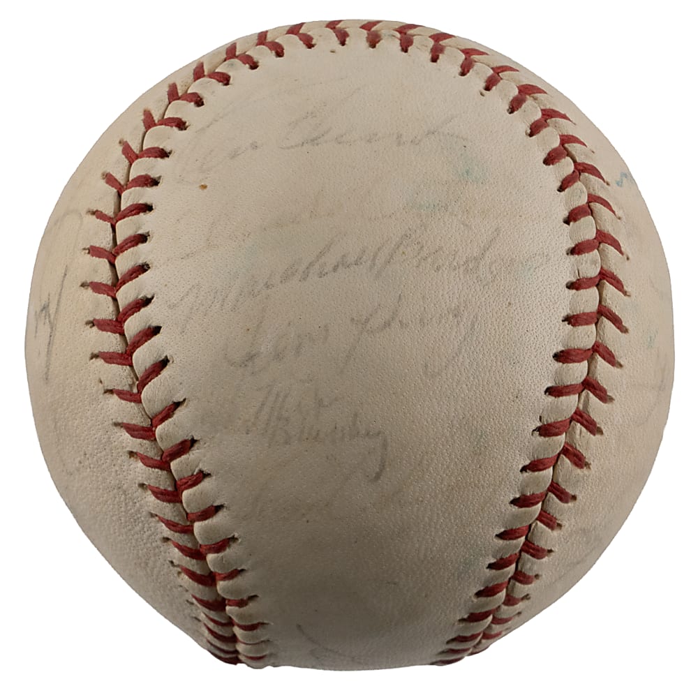 1964 Washington Senators Team-Signed Baseball with (28) Signatures Including Gil Hodges Sweet Spot - Full JSA LOA