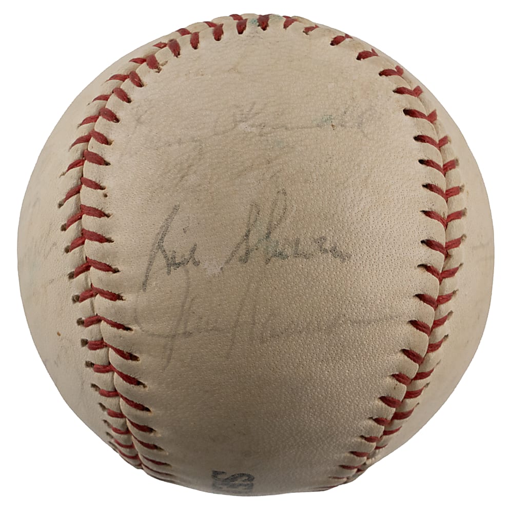 1964 Washington Senators Team-Signed Baseball with (28) Signatures Including Gil Hodges Sweet Spot - Full JSA LOA