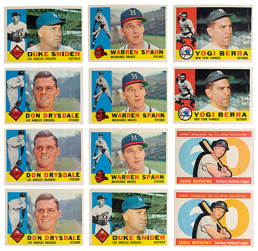 1960-1979 Topps Shoebox Collection (1,250+) with (120+) Hall of Famers & (641) 1960 Topps Including (4) Hank Aaron & (3) Mickey Mantle