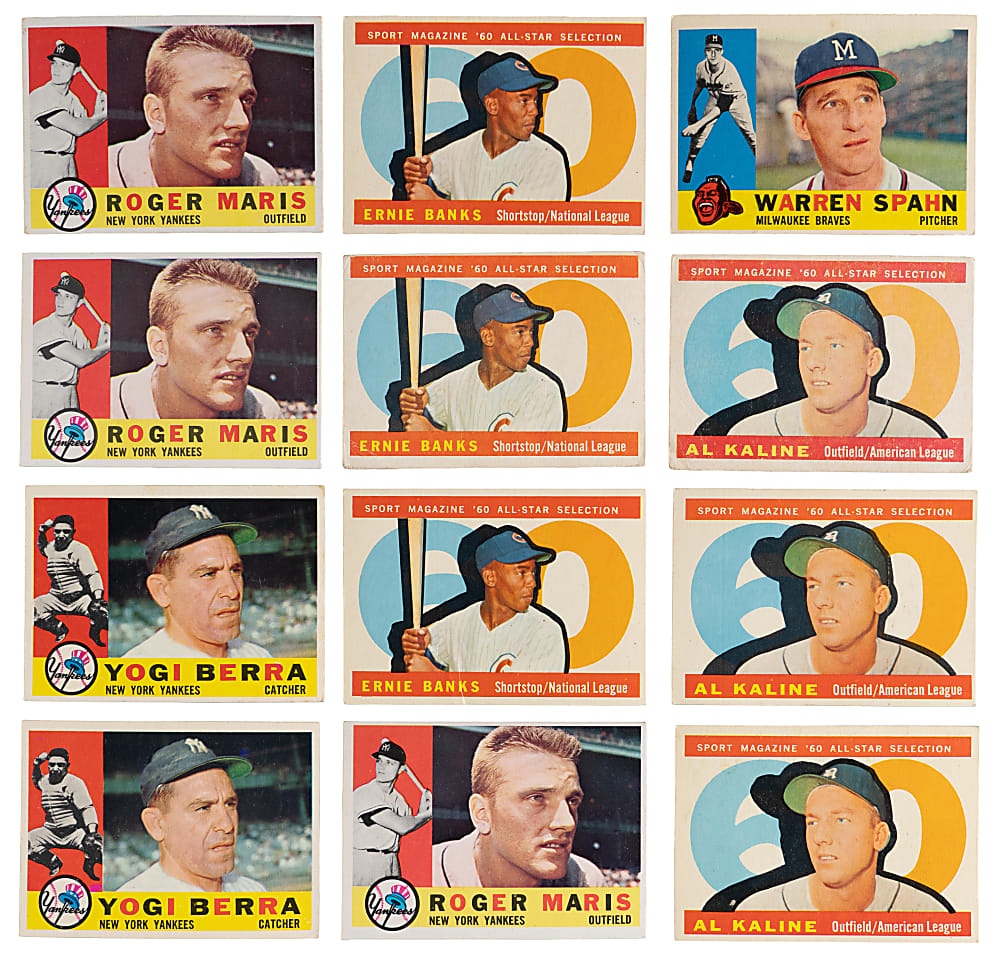 1960-1979 Topps Shoebox Collection (1,250+) with (120+) Hall of Famers & (641) 1960 Topps Including (4) Hank Aaron & (3) Mickey Mantle