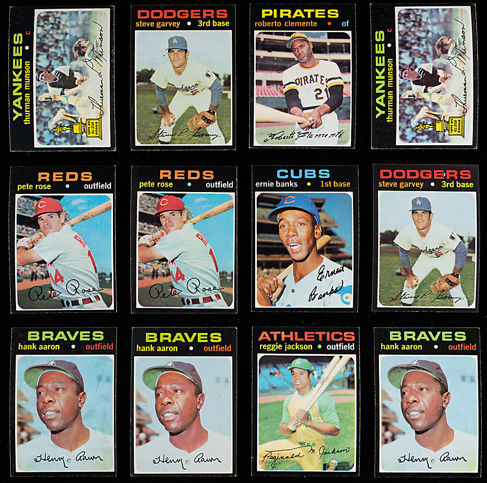 1971 Topps Collection (1,049) Loaded with (150+) Hall of Famers - Clean!