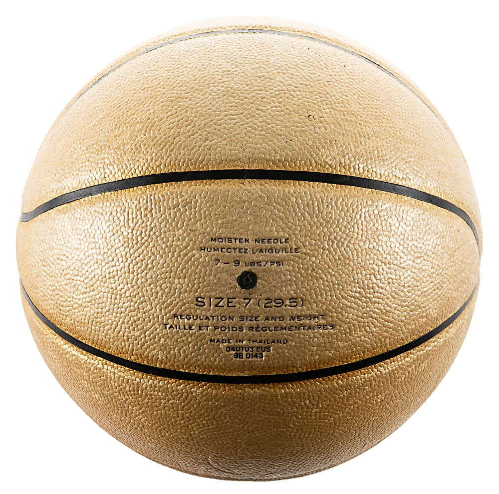 Michael Jordan Signed Nike Gold Youth Camp Basketball - UDA COA