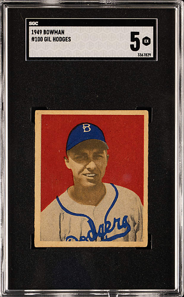1949 Bowman #100 Gil Hodges Rookie SGC EX 5