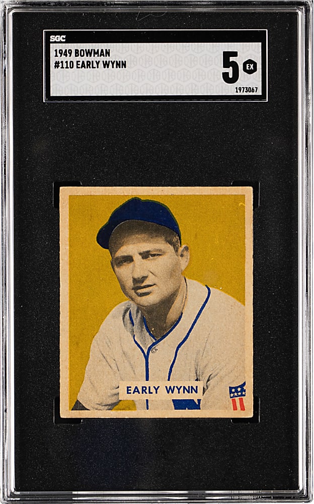 1949 Bowman #110 Early Wynn Rookie SGC EX 5