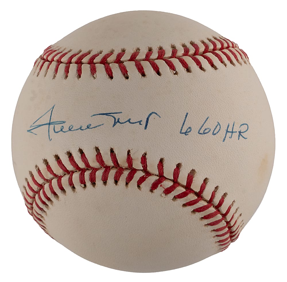 Willie Mays Single-Signed ONL/Coleman Baseball with Rare "660 HR" Inscription - Full JSA LOA