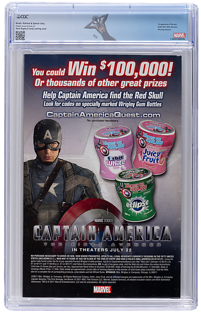 2011 Marvel Ultimate Fallout #4 First Appearance of Miles Morales - CGC 9.0