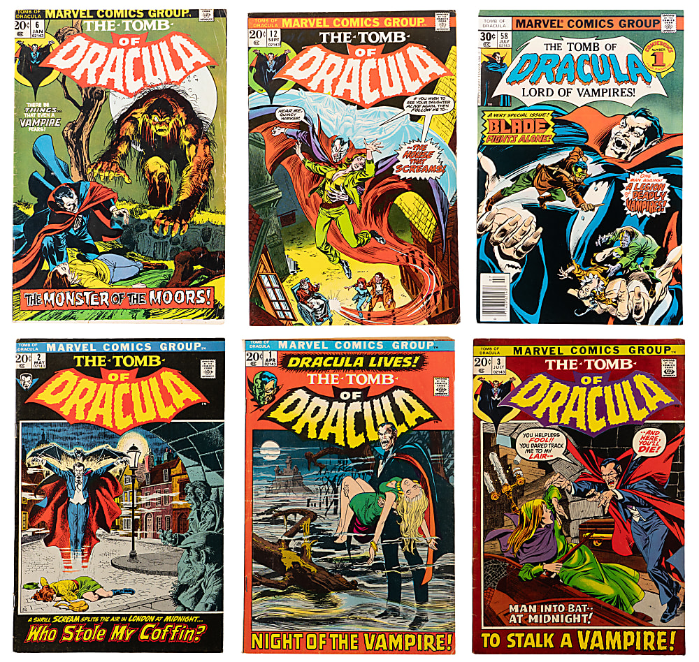 1972-1979 Marvel Tomb of Dracula Near-Complete Run (68/70)