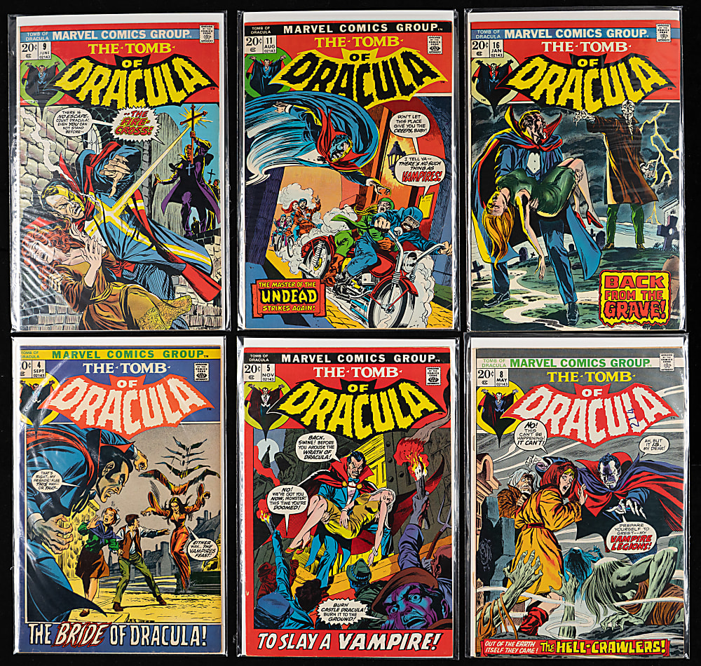 1972-1979 Marvel Tomb of Dracula Near-Complete Run (68/70)