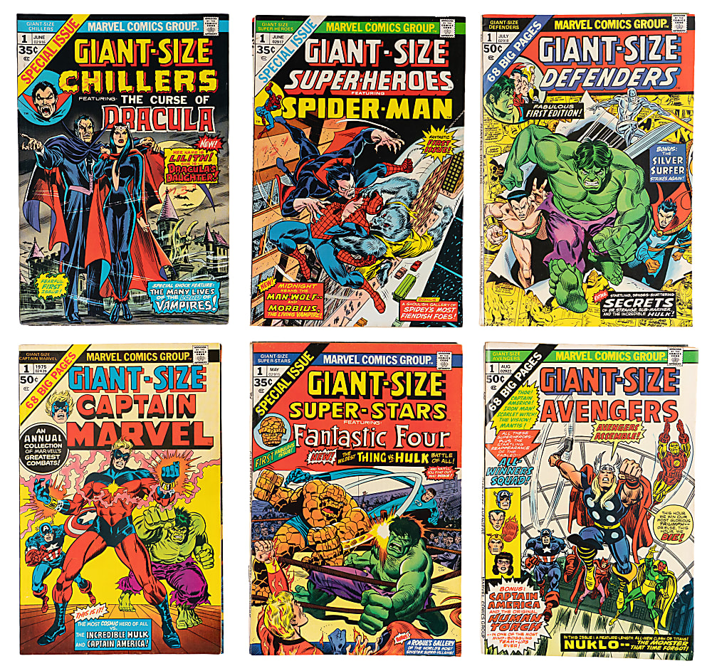 1970-1986 Marvel/DC/Other Comic Book Treasure (34) with Many #1 Issues Including Joker, Ms. Marvel, Black Panther & Human Torch