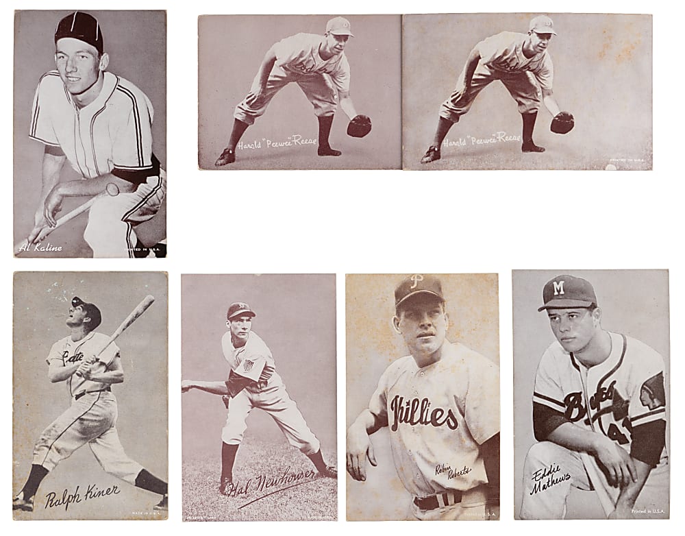 1947-1966 Exhibits Collection (200+) with (30+) Hall of Famers