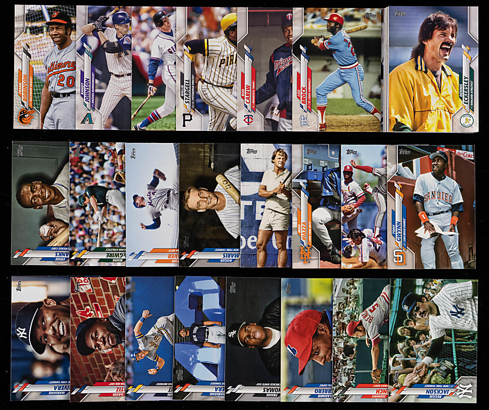 2020 Topps Legends Variations Near Complete Set (54/58)