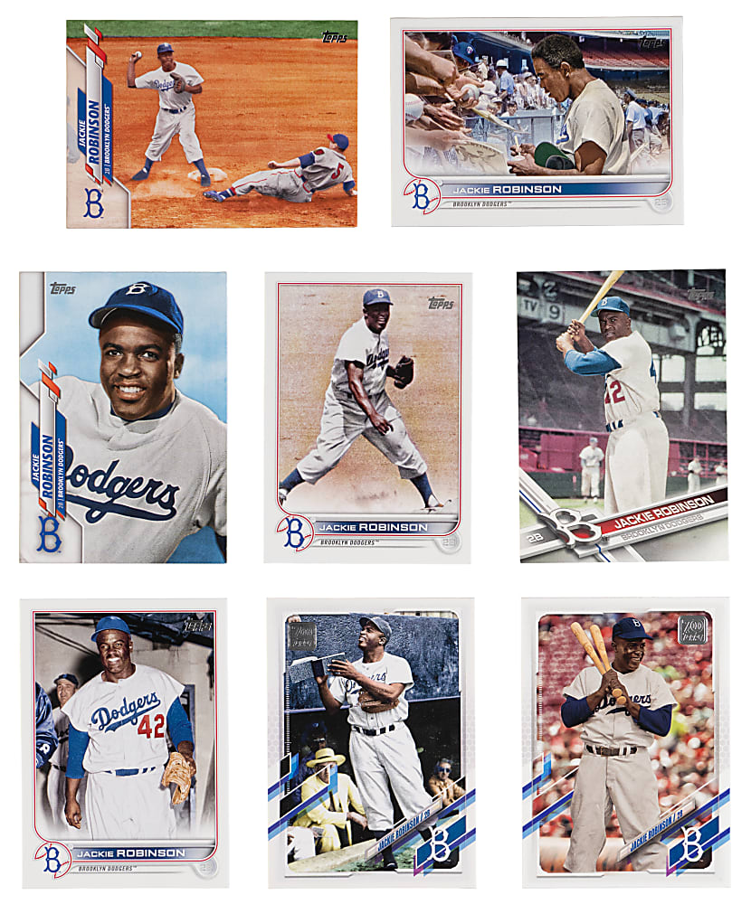 2017-2022 Topps Jackie Robinson Super Shortprint (SSP) Collection (8) Different