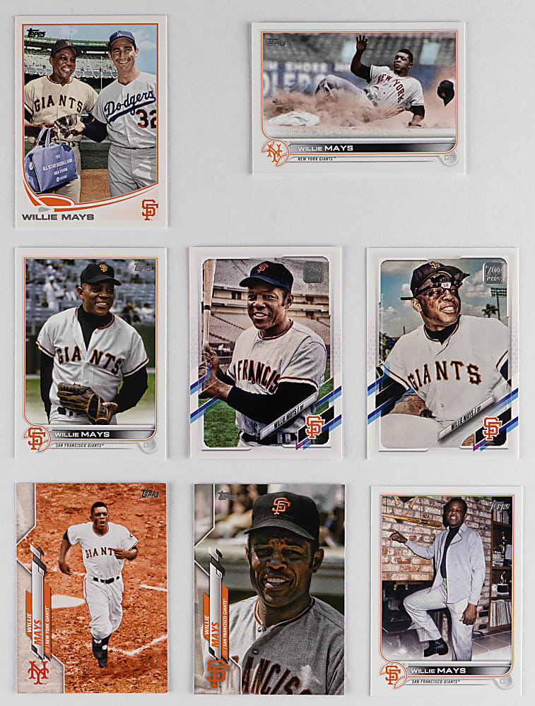 2013-2022 Topps Willie Mays Super Shortprint (SSP) Collection (8) Different