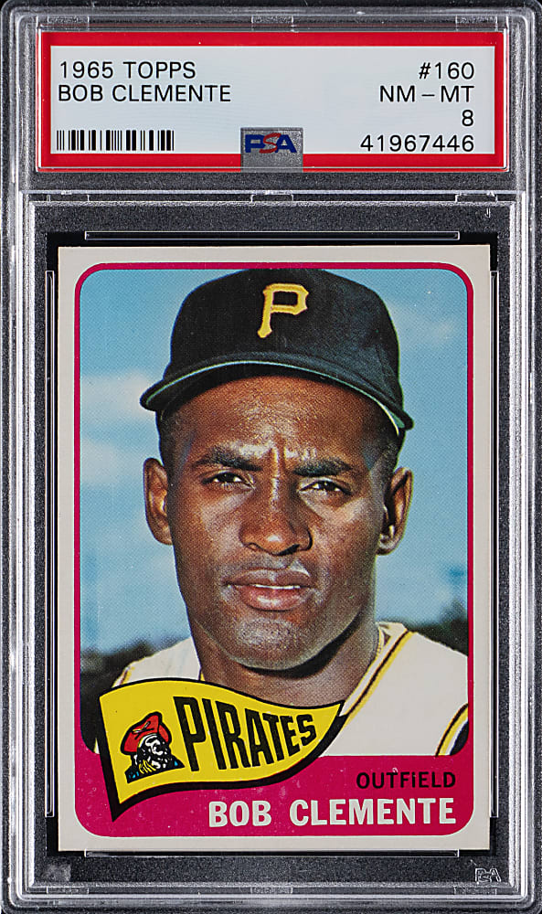 1965 Topps #160 Roberto Clemente PSA NM-MT 8
