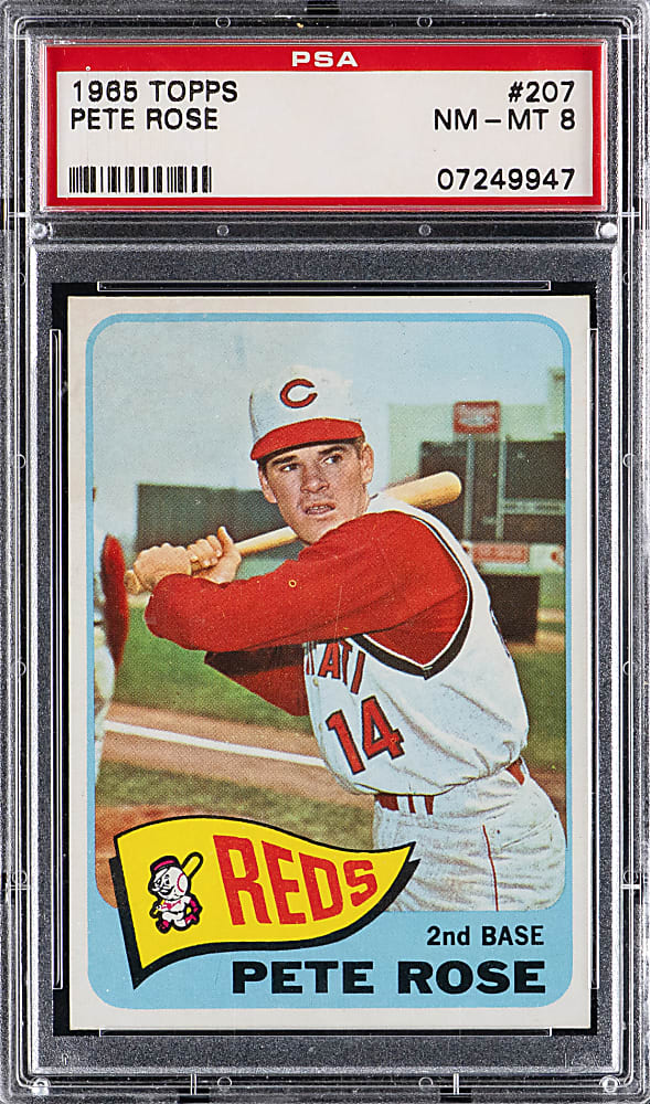 1965 Topps #207 Pete Rose PSA NM-MT 8