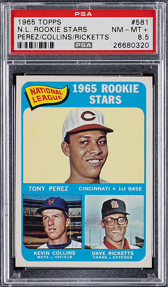1965 Topps #581 Tony Perez Rookie PSA NM-MT+ 8.5