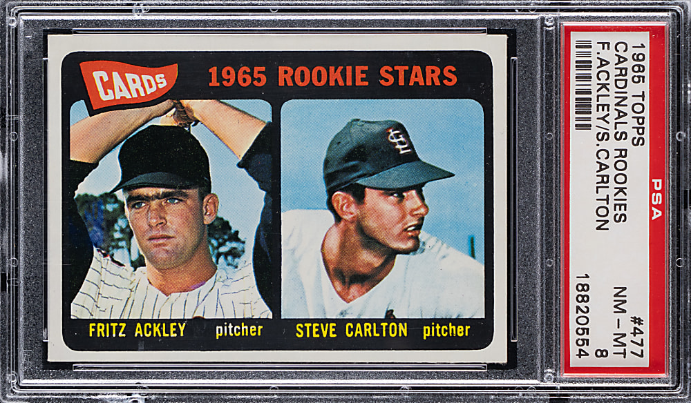 1965 Topps #477 Steve Carlton Rookie PSA NM-MT 8