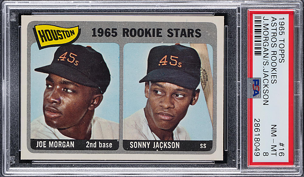 1965 Topps #16 Joe Morgan Rookie PSA NM-MT 8