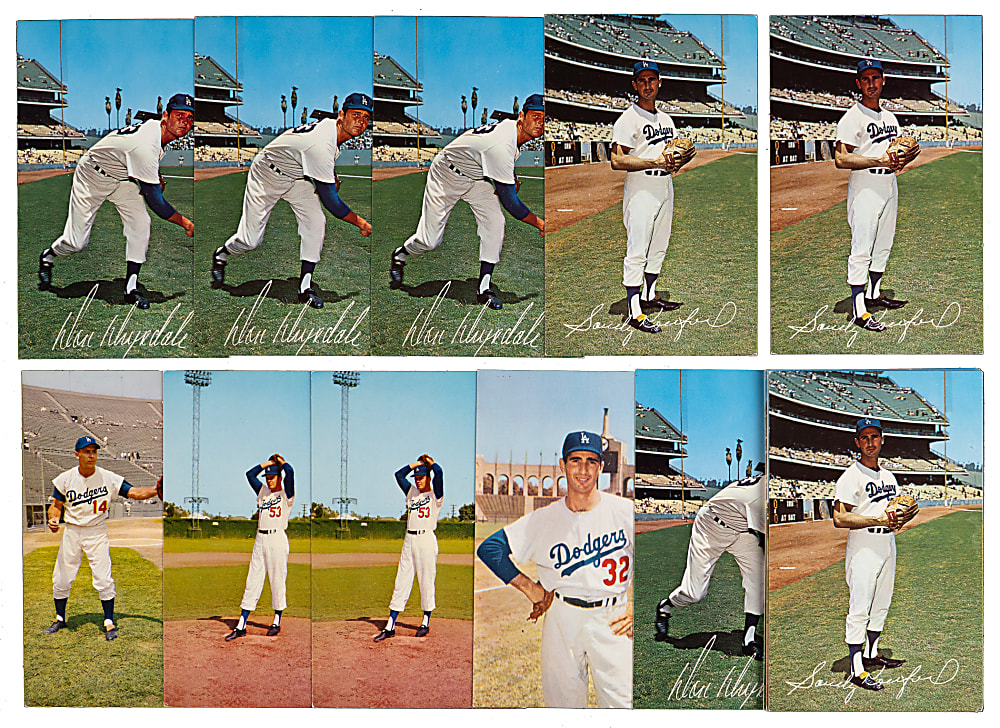 1959-1970s Los Angeles Dodgers Postcard Collection (213) with (20) Don Drysdale & (8) Sandy Koufax
