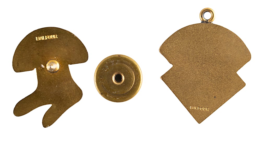 1946 & 1967 Boston Red Sox World Series Press Pin &  Pendant Pair