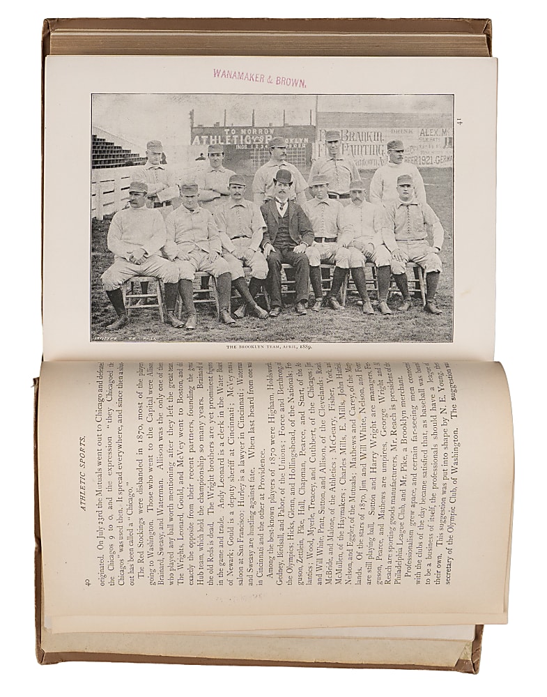 1889-1919 Hardcover Sports Books (4) with 1889 "Athletic Sports of America, England and Australia"