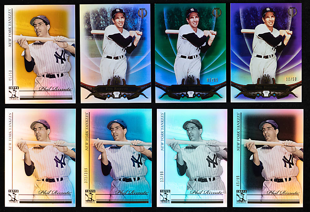 2010-2019 Topps Tribute Phil Rizzuto Complete/Near Rainbow Set Collection (25) Different with (8) #1/1 Including Superfractor