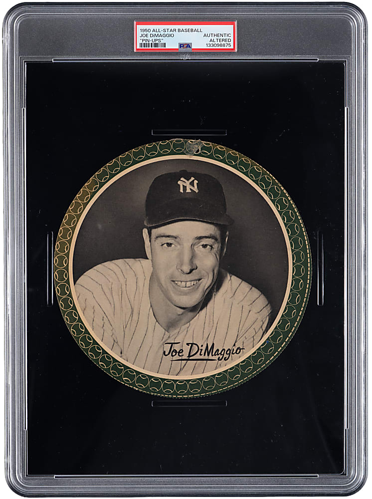 1950 All-Star Pin-Ups Joe DiMaggio PSA Authentic-Altered