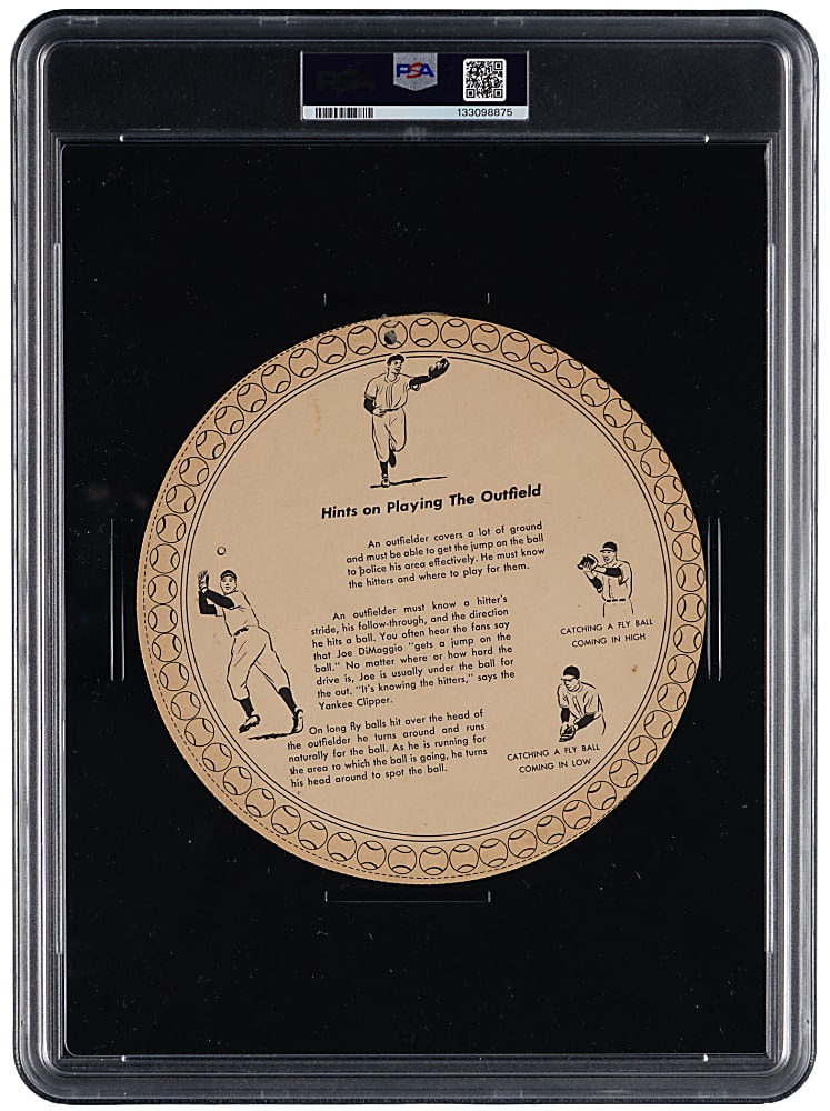1950 All-Star Pin-Ups Joe DiMaggio PSA Authentic-Altered