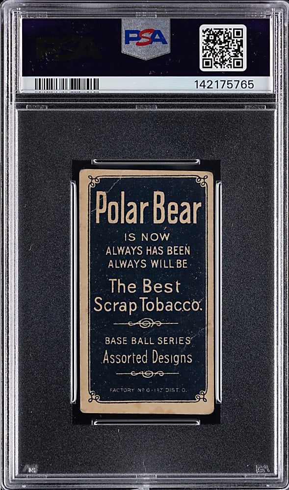 1909-1911 T206 White Border Ty Cobb Red Portrait Polar Bear Back PSA FAIR 1.5