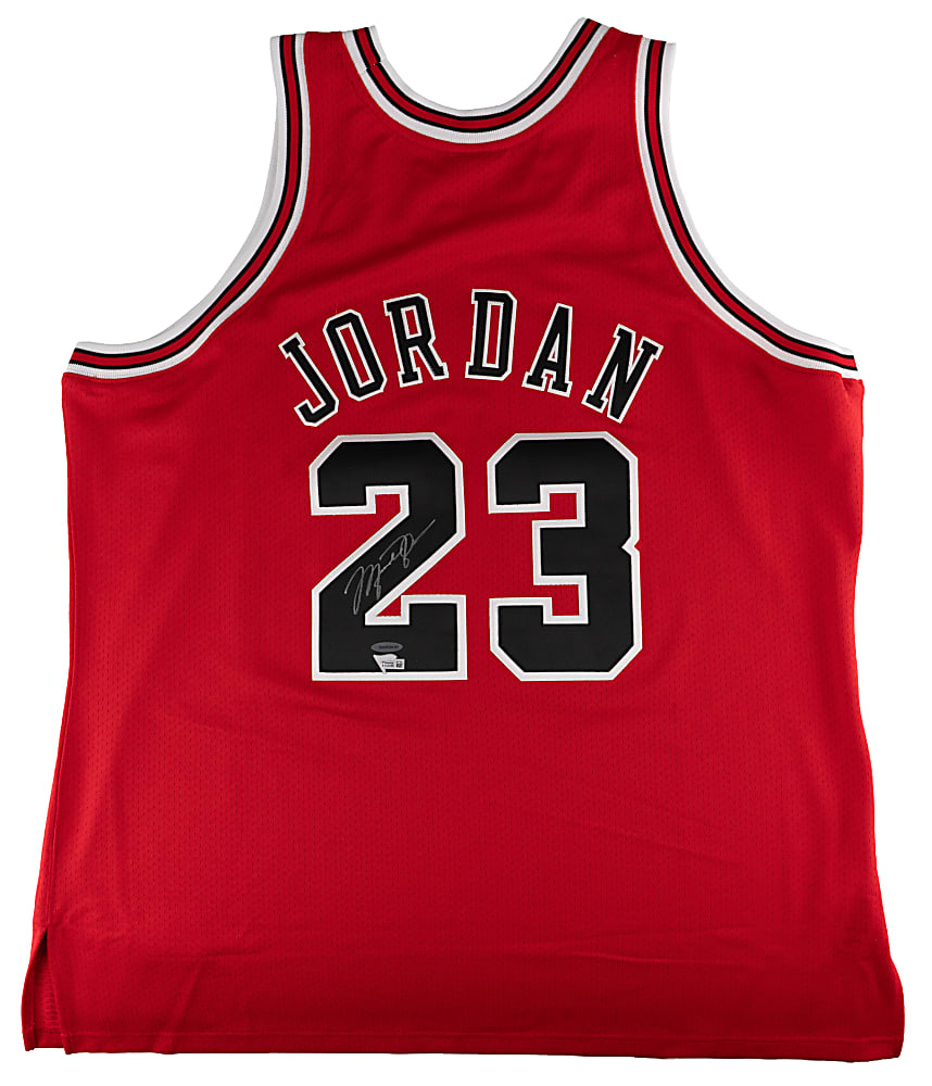 Michael Jordan Signed 1997-1998 Mitchell & Ness Chicago Bulls Throwback Jersey - UDA & Fanatics Dual-Certification