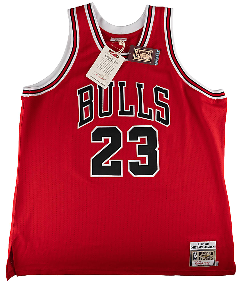 Michael Jordan Signed 1997-1998 Mitchell & Ness Chicago Bulls Throwback Jersey - UDA & Fanatics Dual-Certification