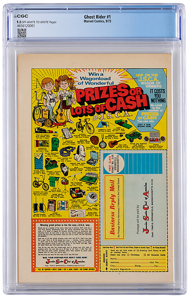 1973 Marvel Ghost Rider #1 - CGC 9.2